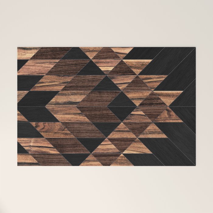 Urban Tribal Pattern No.11 - Aztec - Wood Welcome Mat