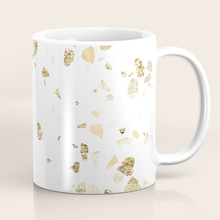 Metallic Gold Terrazzo Sparkle Coffee Mug