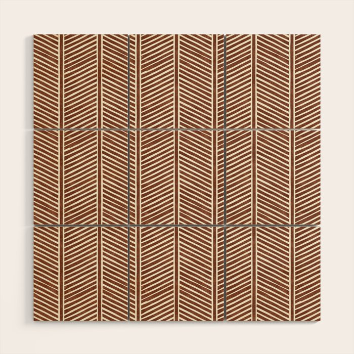 Organic Chevron On Brandywine Wood Wall Art