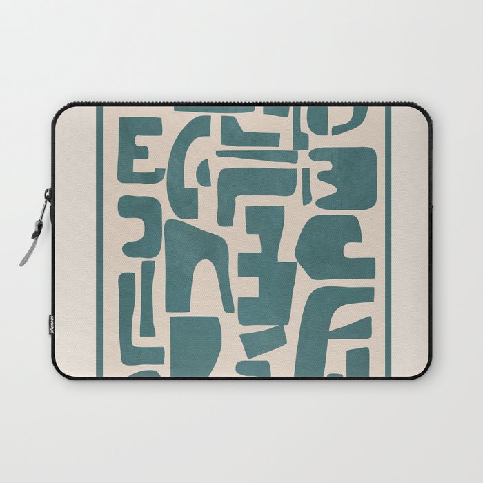 Organic Contemporary Modern Shapes 12 Laptop Sleeve
