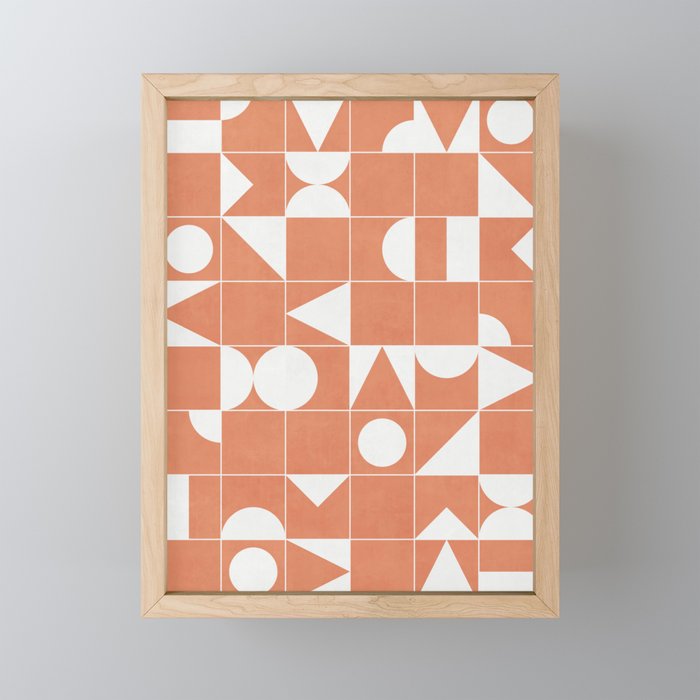 My Favorite Geometric Patterns No.14 - Coral Mini Art Print