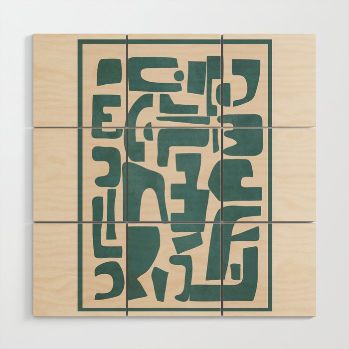 Organic Contemporary Modern Shapes 12 Wood Wall Art