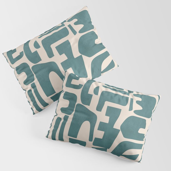 Organic Contemporary Modern Shapes 12 Pillow Sham