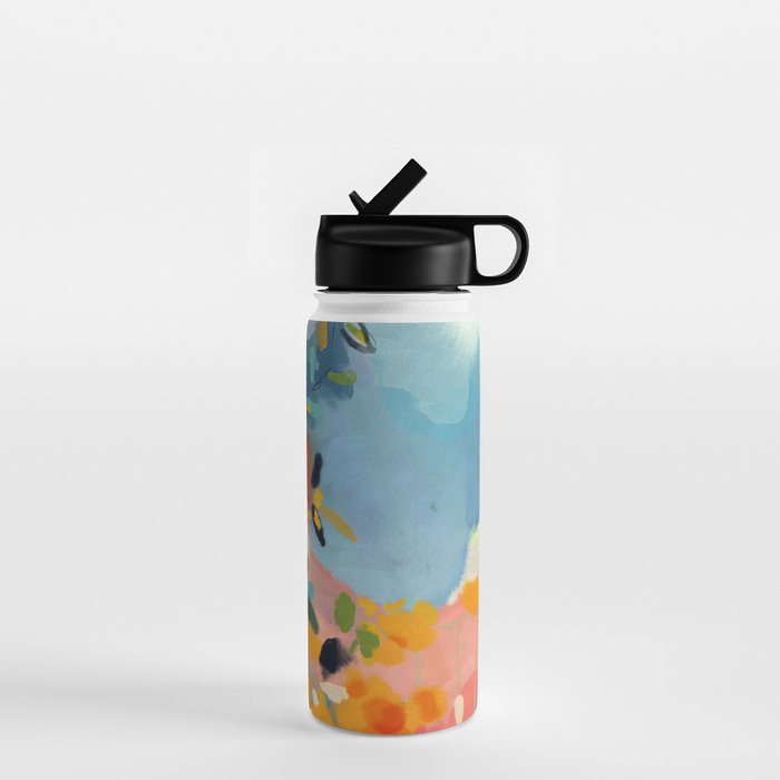 Garden With Sea View And Olive Tree Water Bottle