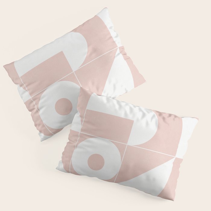 My Favorite Geometric Patterns No.11 - Pale Pink Pillow Sham