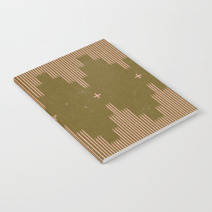 Southwestern Minimalist Retro Green & Pink Notebook