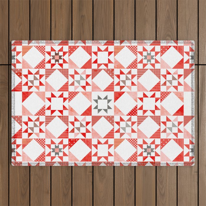 Christmas Quilt - Pattern No1 Outdoor Rug