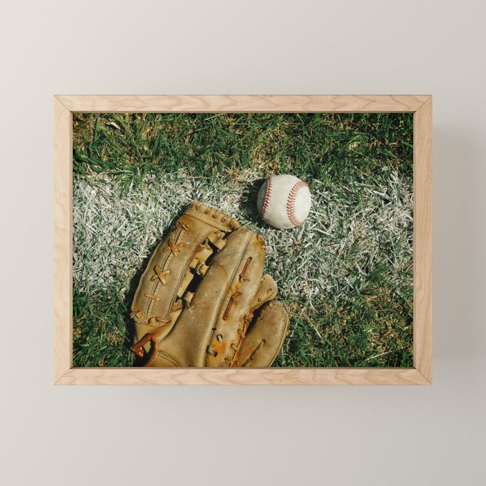 Baseball Season Equipment Mini Art Print