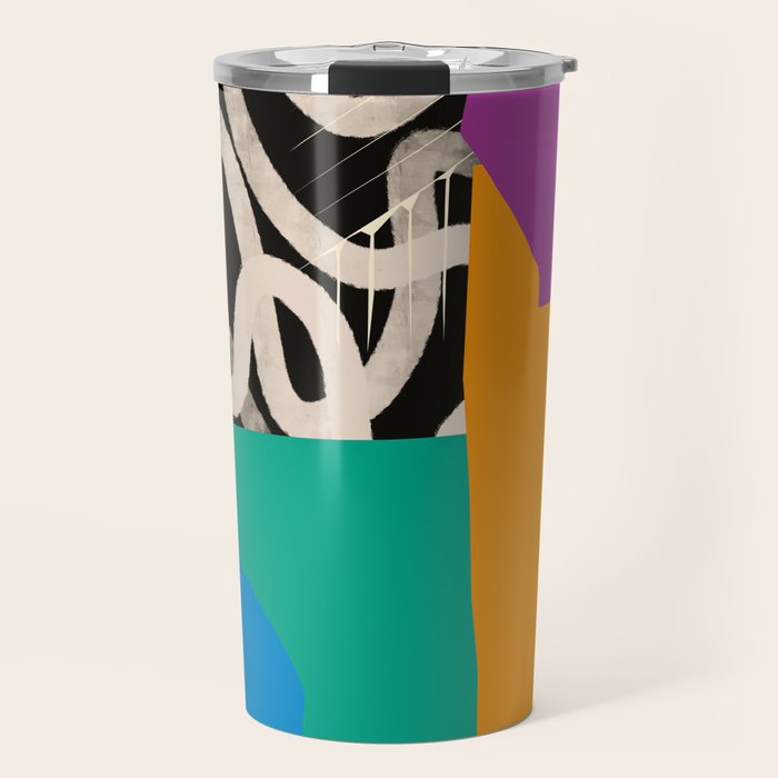Mid Century Collage | Pattern 07: The Retro Edition Travel Mug