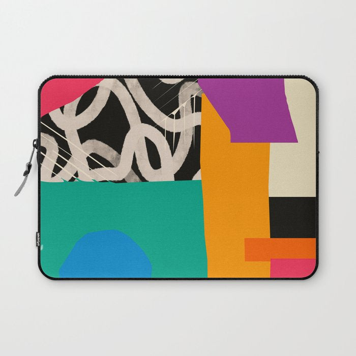 Mid Century Collage | Pattern 07: The Retro Edition Laptop Sleeve