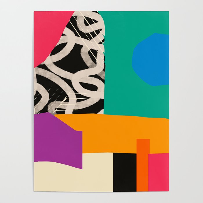 Mid Century Collage | Pattern 07: The Retro Edition Poster