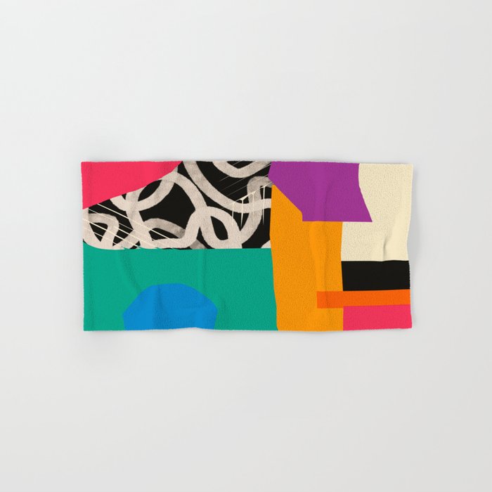 Mid Century Collage | Pattern 07: The Retro Edition Bath Towel