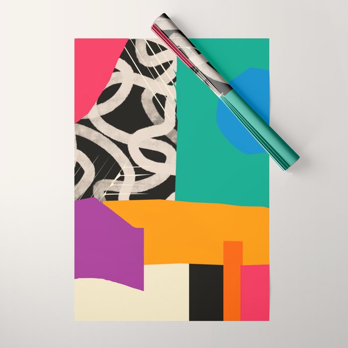Mid Century Collage | Pattern 07: The Retro Edition Wrapping Paper