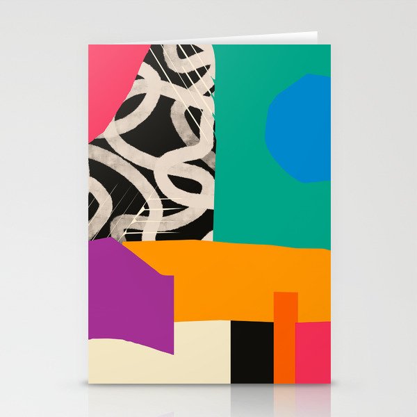 Mid Century Collage | Pattern 07: The Retro Edition Stationery Card