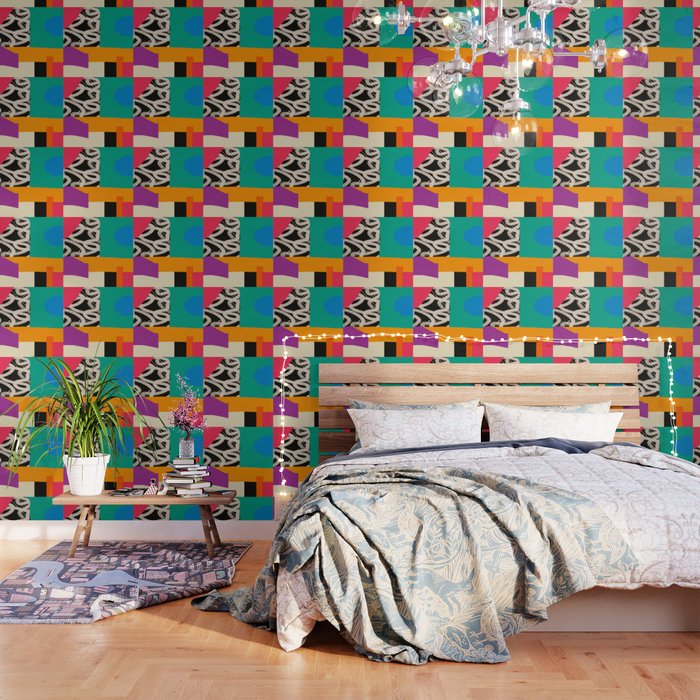 Mid Century Collage | Pattern 07: The Retro Edition Wallpaper