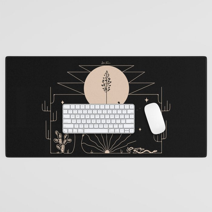 It Was All A Dream - Black & Tan Desk Mat