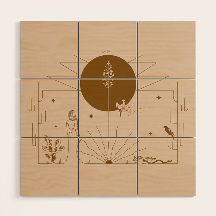 It Was All A Dream - Tan & Rust Wood Wall Art