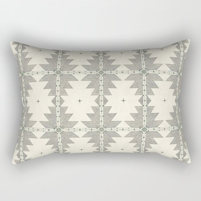 Southwestern Trippy Tile Rectangular Pillow