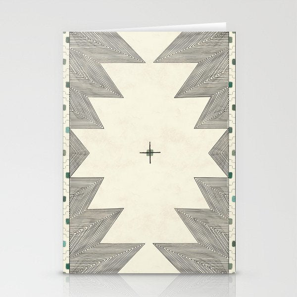 Southwestern Trippy Tile Stationery Card