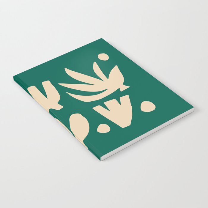 Bottle Green Collage: Paper Cutouts Matisse Edition Notebook
