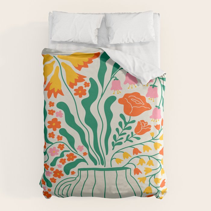 Flower Market 05: Los Angeles Duvet Cover
