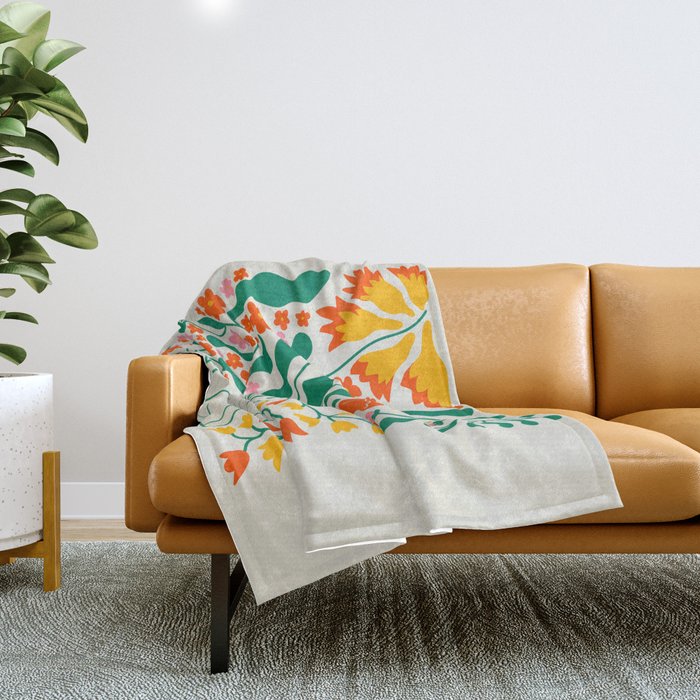 Flower Market 05: Los Angeles Throw Blanket