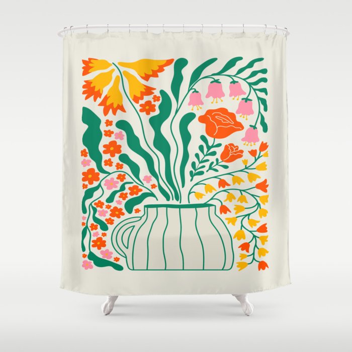 Flower Market 05: Los Angeles Shower Curtain