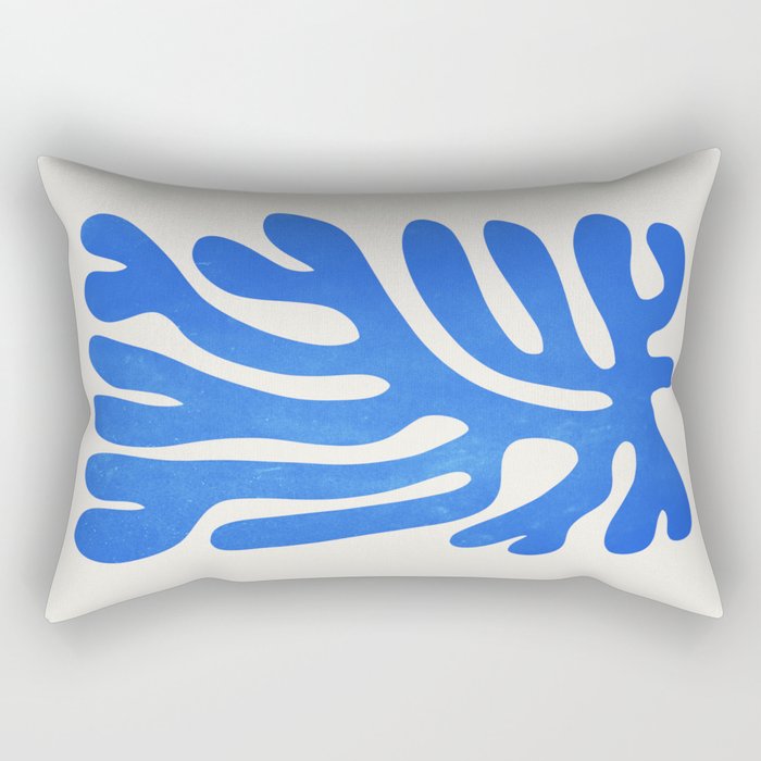 Marseille Blue: Matisse Color Paper Cutouts 03 Rectangular Pillow