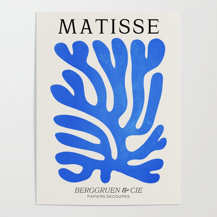 Marseille Blue: Matisse Color Paper Cutouts 03 Poster