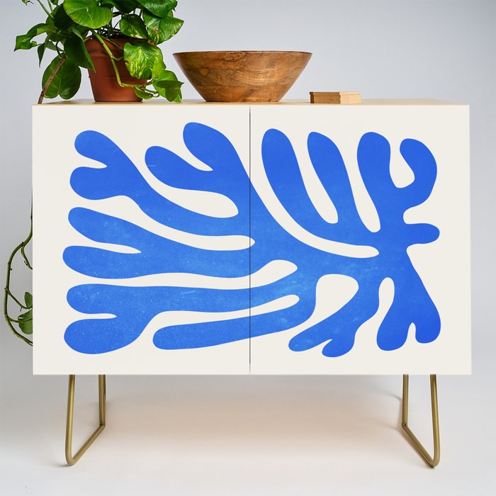 Marseille Blue: Matisse Color Paper Cutouts 03 Credenza