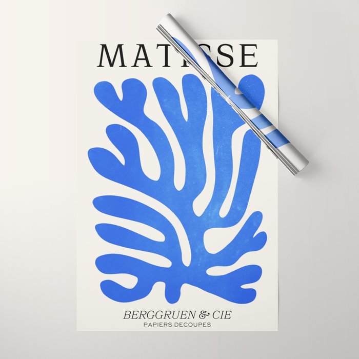 Marseille Blue: Matisse Color Paper Cutouts 03 Wrapping Paper