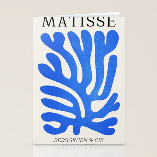 Marseille Blue: Matisse Color Paper Cutouts 03 Stationery Card