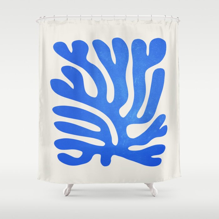 Marseille Blue: Matisse Color Paper Cutouts 03 Shower Curtain