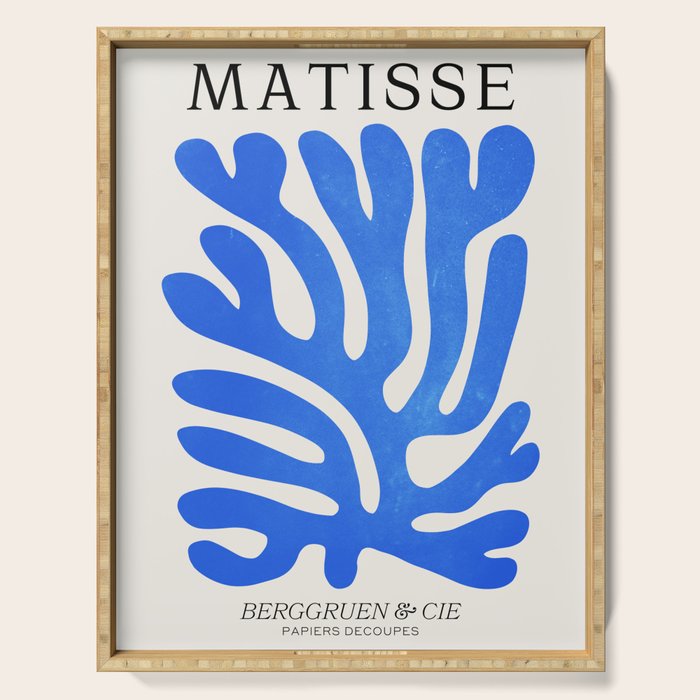 Marseille Blue: Matisse Color Paper Cutouts 03 Serving Tray