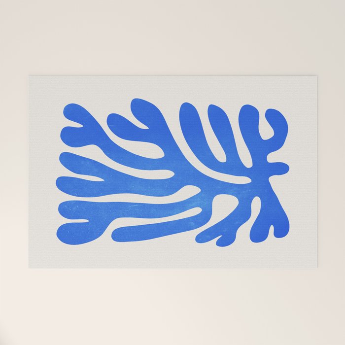 Marseille Blue: Matisse Color Paper Cutouts 03 Welcome Mat