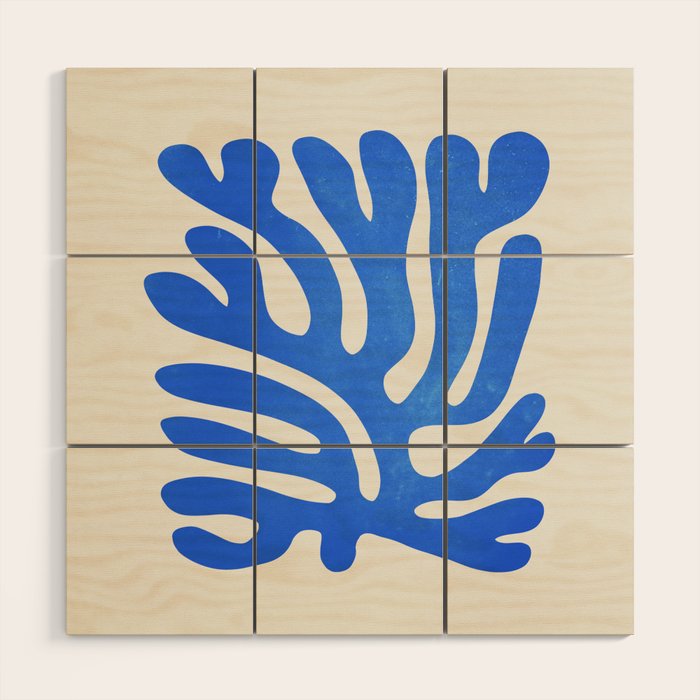 Marseille Blue: Matisse Color Paper Cutouts 03 Wood Wall Art