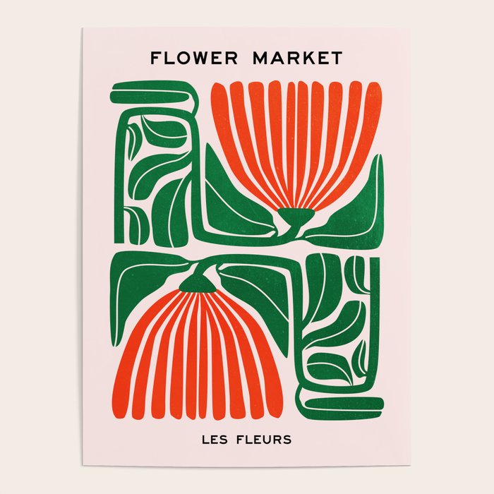 Pippin & Ferns: Les Fleurs | Flower Market 01 Poster