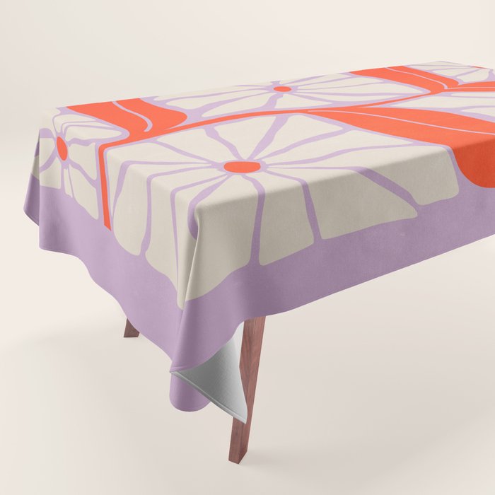 Plum & Flamingo: Les Fleurs | Flower Market Color Series 06 Tablecloth