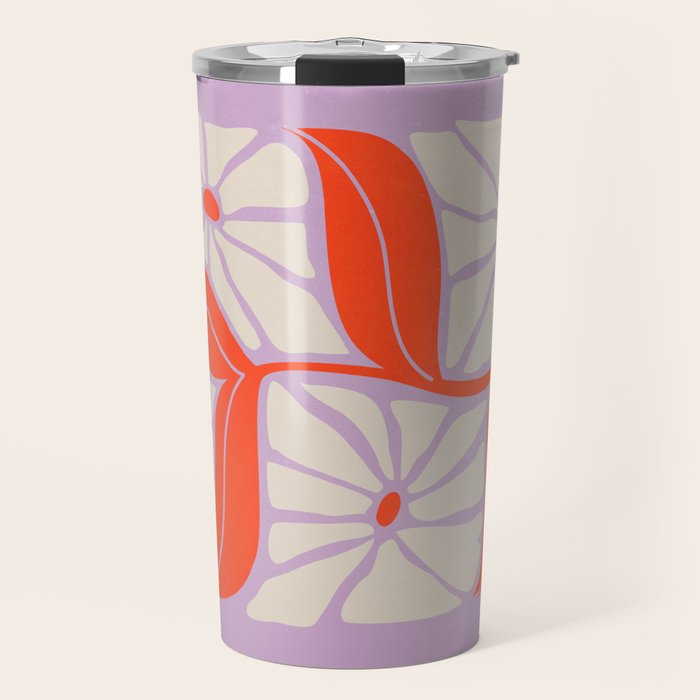 Plum & Flamingo: Les Fleurs | Flower Market Color Series 06 Travel Mug