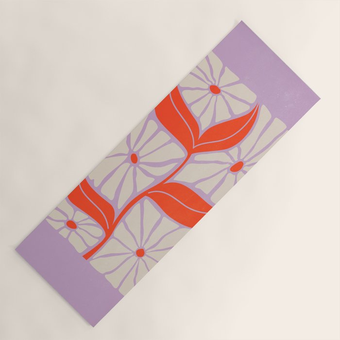 Plum & Flamingo: Les Fleurs | Flower Market Color Series 06 Yoga Mat