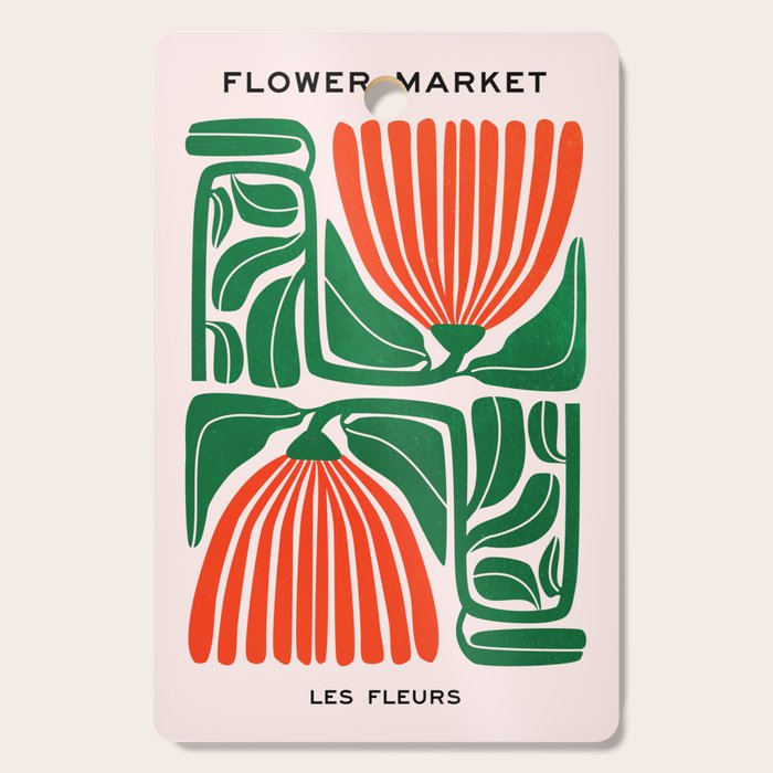 Pippin & Ferns: Les Fleurs | Flower Market 01 Cutting Board