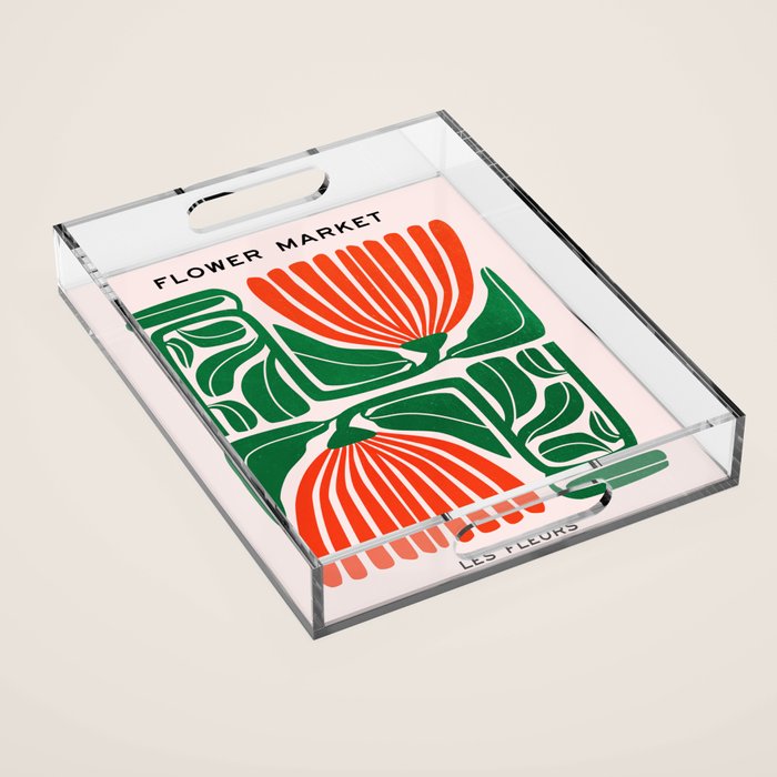 Pippin & Ferns: Les Fleurs | Flower Market 01 Acrylic Tray