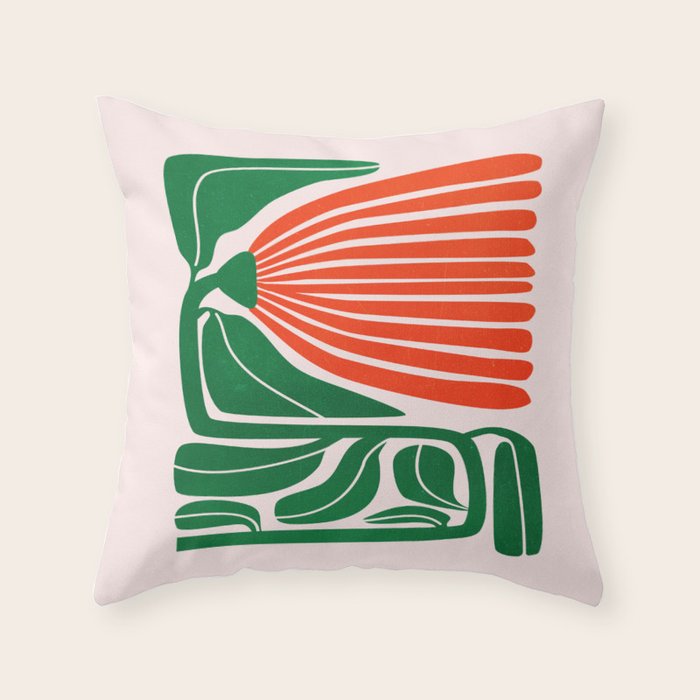 Pippin & Ferns: Les Fleurs | Flower Market 01 Throw Pillow