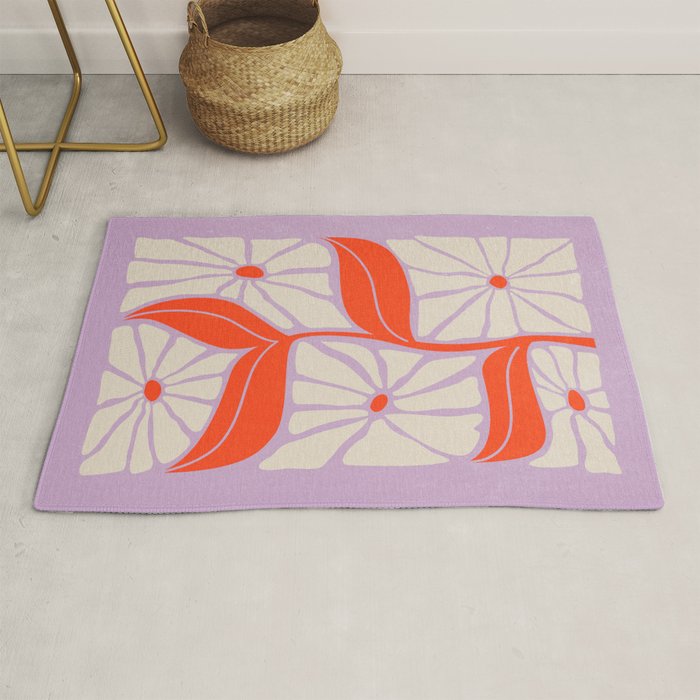 Plum & Flamingo: Les Fleurs | Flower Market Color Series 06 Rug