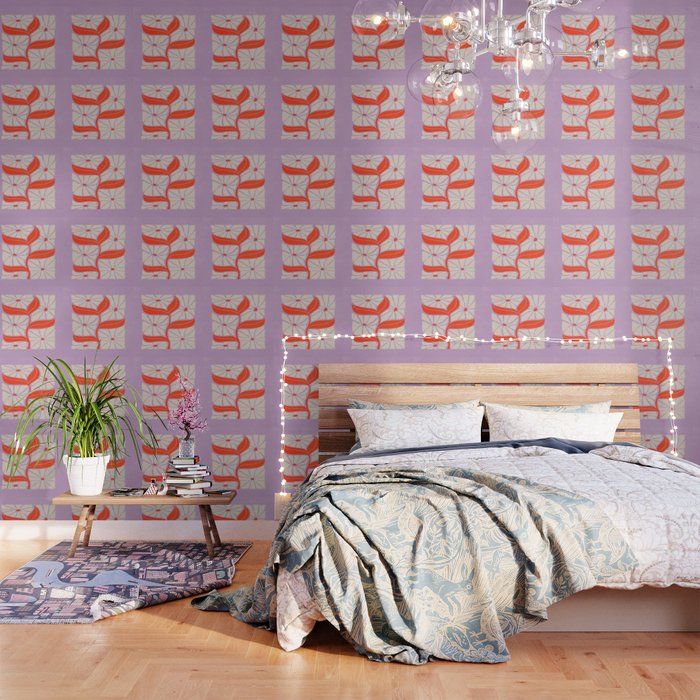 Plum & Flamingo: Les Fleurs | Flower Market Color Series 06 Wallpaper