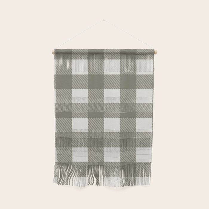 Gingham Cloth / Olive Checks Wall Hanging