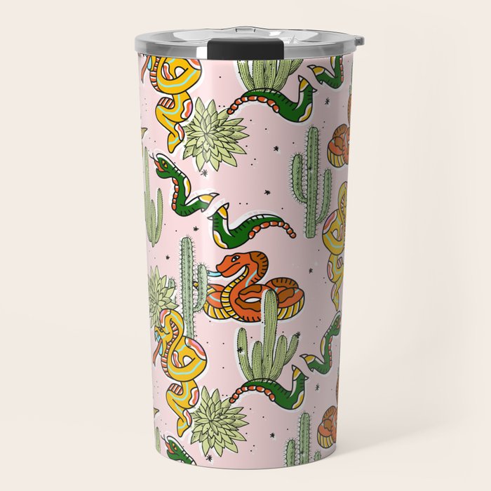 Join Or Die #Illustration #Wildlife #Pattern Travel Mug