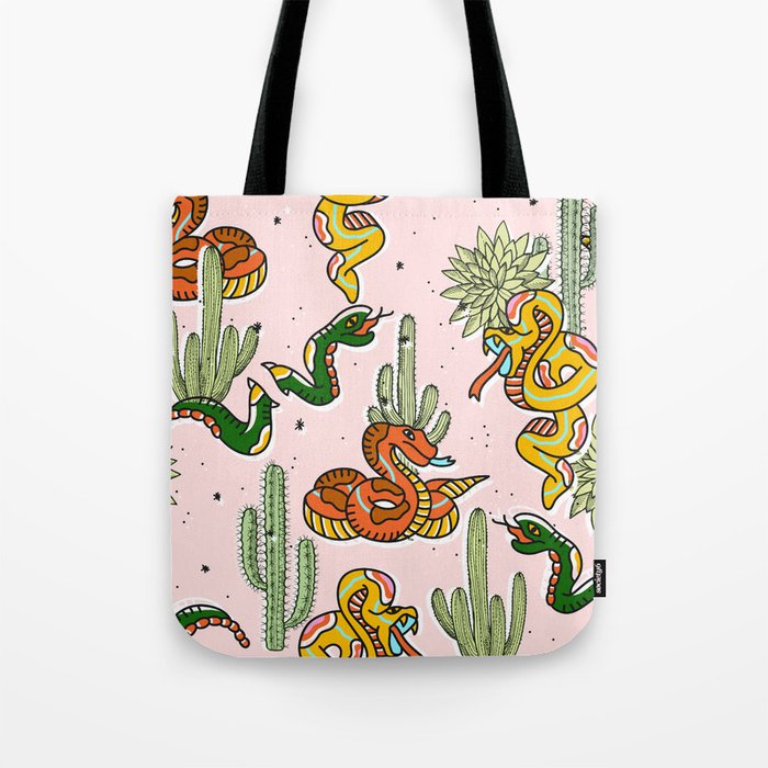 Join Or Die #Illustration #Wildlife #Pattern Tote Bag