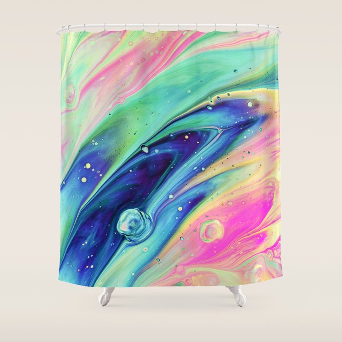 Space #Abstract #Digitalart Shower Curtain