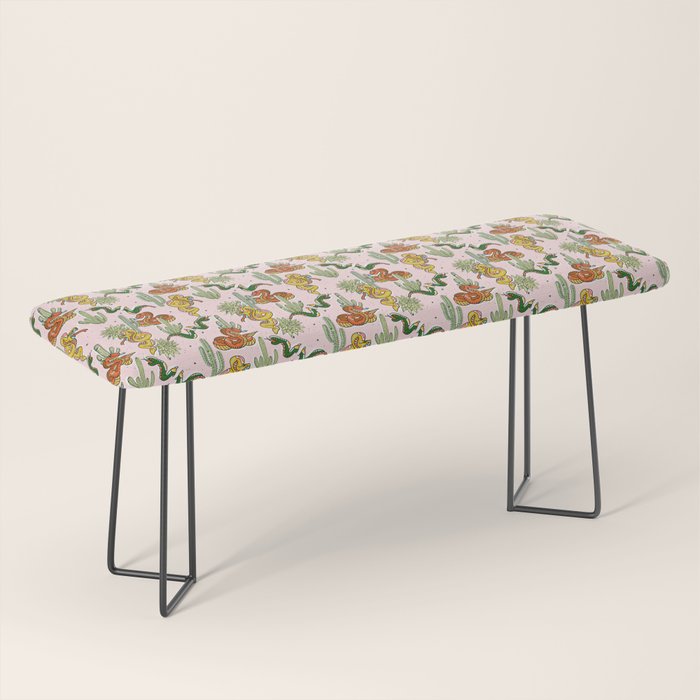 Join Or Die #Illustration #Wildlife #Pattern Bench